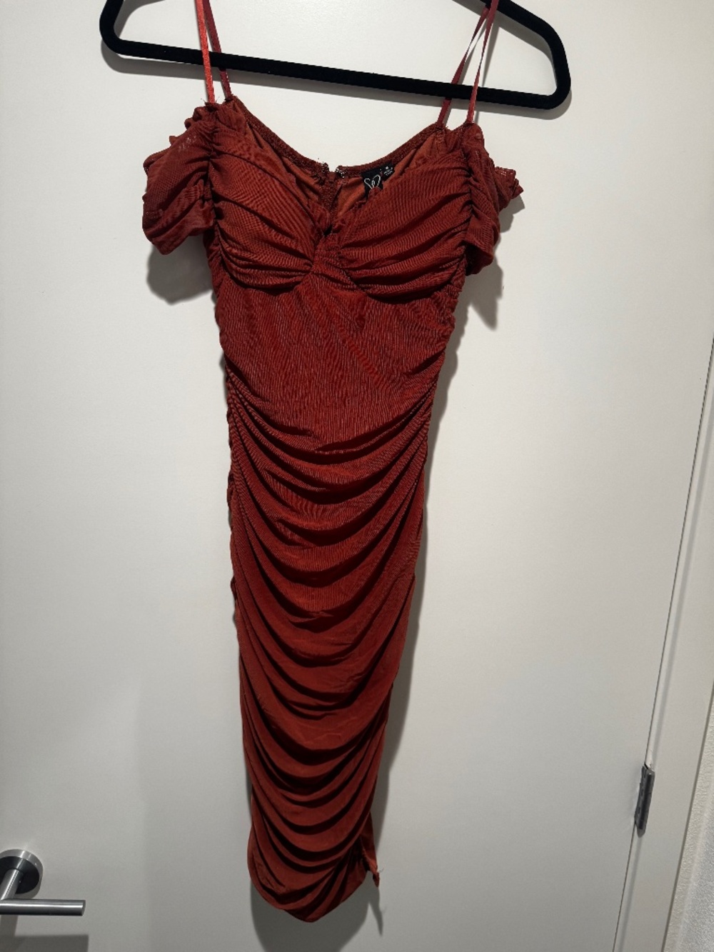 Brown bodycon dress